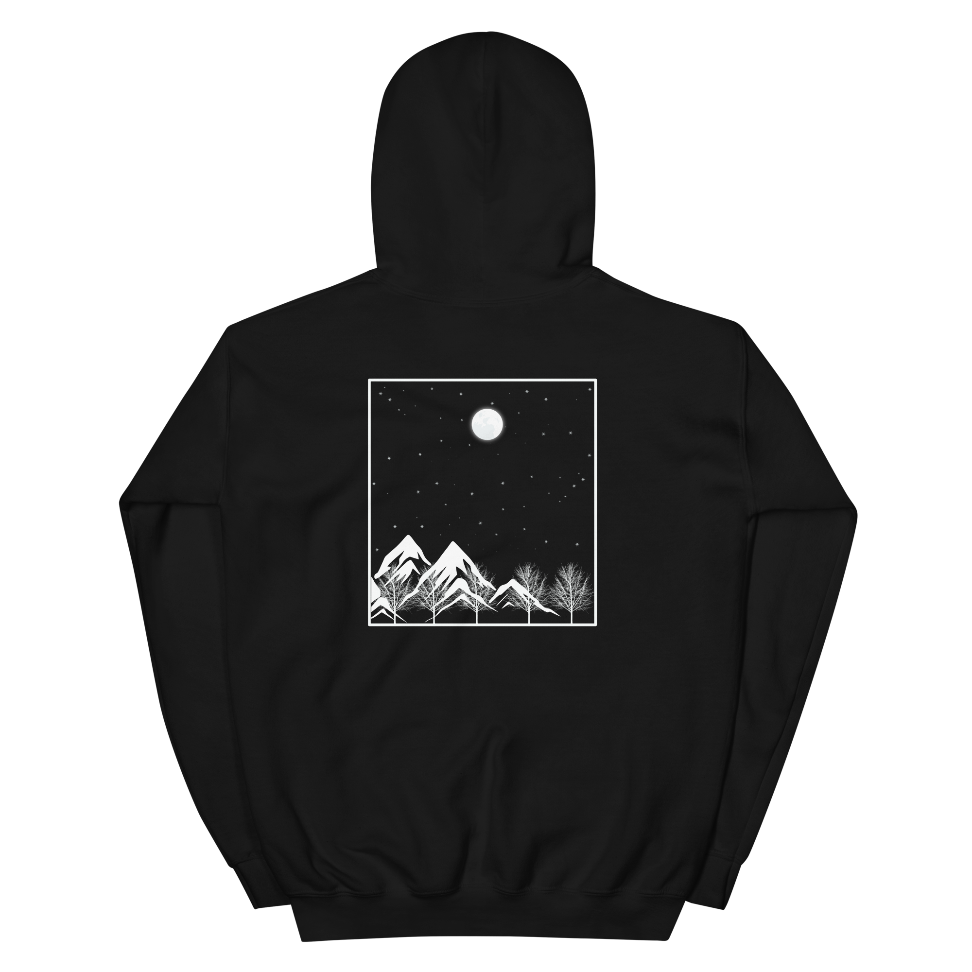 Unisex Hoodie - 'OAKN Forest' - Black
