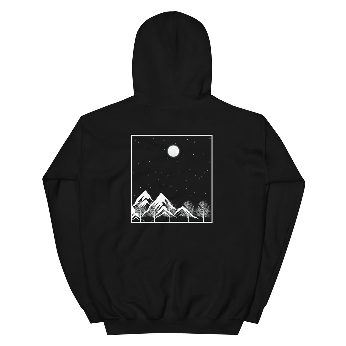 Unisex Hoodie - 'OAKN Forest' - Black